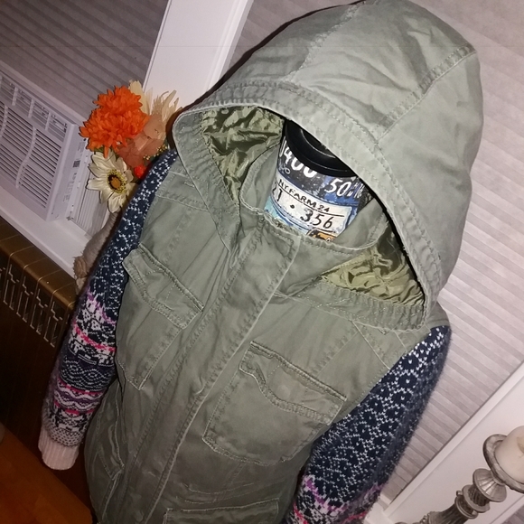 Lot Of 2 Aeropostale Utility And Fleece Full Zip Jackets - Picture 3 of 16